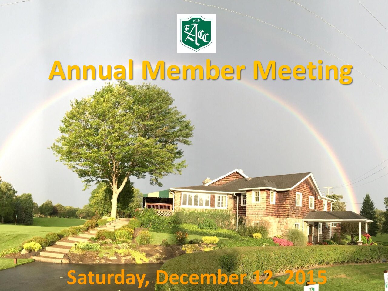 2015 Annual Member Meeting